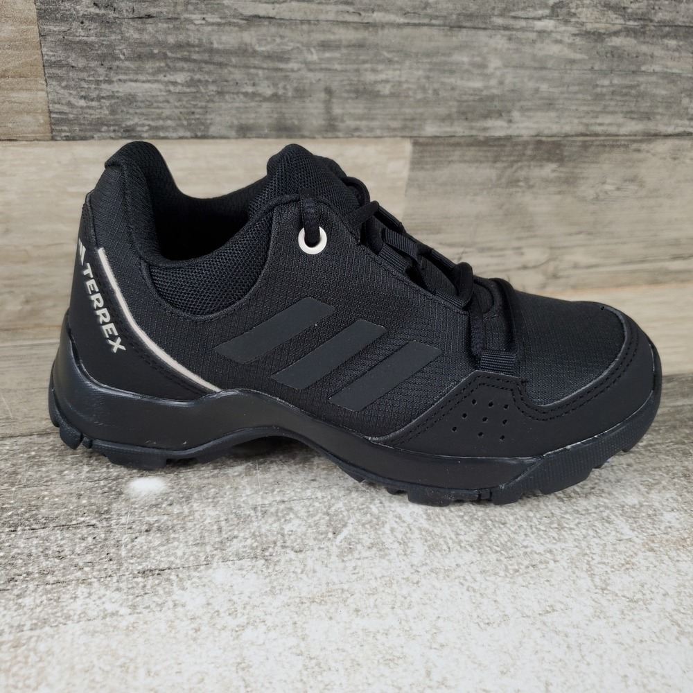 Adidas Terrex Hyperhiker Low Kids Hiking Shoes Sz 12 12K Black Lace Up Sneakers